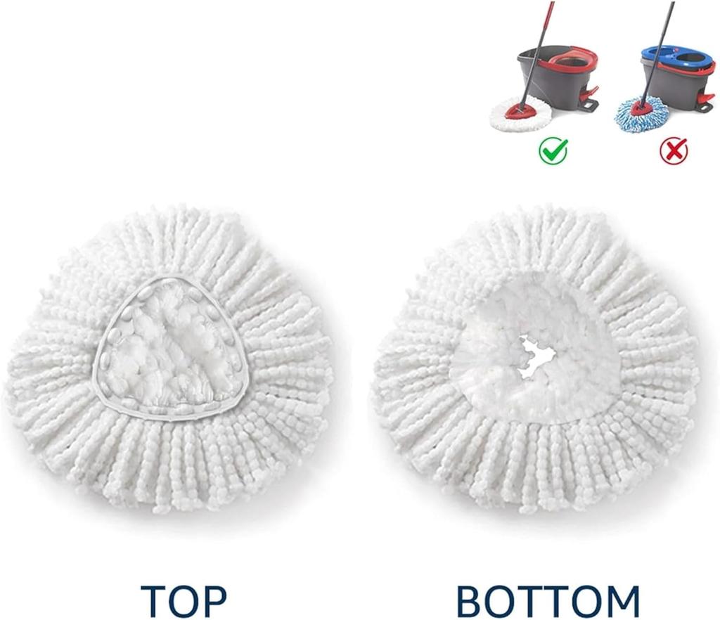 Spin Mop Heads Replacement Compatible with Vileda/O cedar Easy Wring Spin Mop   Bucket System  O   Cedar Head Replacement for Floor Cleaning