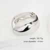 Interlocking Ring Open Bangle - European & American Light Luxury Design for Women