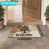 Rustic Stone Pattern Entrance Area Rug Non Slip Indoor Outdoor Floor Carpet Mat Home Decor