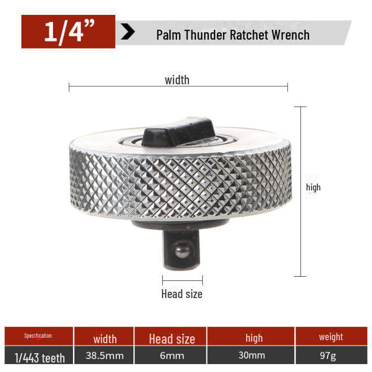 Palm Thunder 3-Piece Mini Ratchet Wrench Set - Quick, Portable, and Durable Aluminum Alloy.
