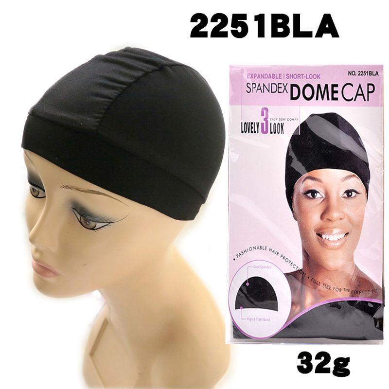

Lace Screen Hair Net Elastic Hair Net U-part Wig Cap Mesh Cap Spandex Dome Wig Cap Pure black elastic net cap(2251BLA)