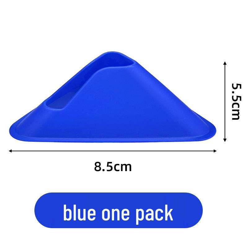 

Outdoor Sports Training Cones: Football & Basketball Triangle Markers, Field Discs & Obstacles синій