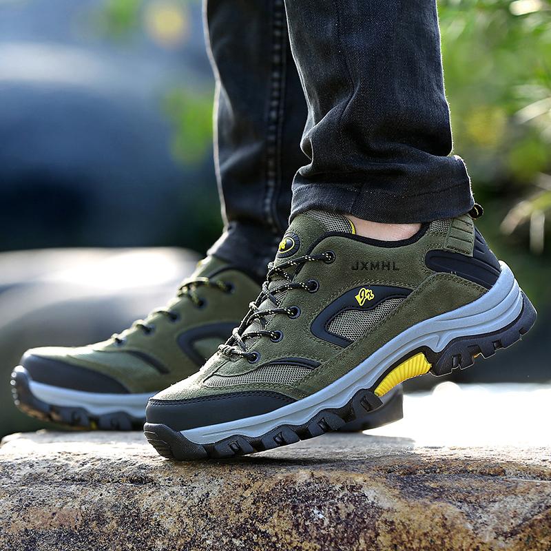 Mode Herren Wanderschuhe Berg Wüste Kletterschuhe Klassische Sneaker Lässige Outdoor Rutschfeste Schuhe Trekking Schuhe Übergröße 39-46