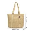 Bohemian Weave Tote Bag Hollow Out Summer Beach Bag Simple Straw Shoulder Bag  Outdoor