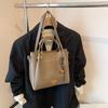 IELGY Hand-Carrying Bucket Bag One-Shoulder Large-Capacity Tote Bag Commuter Messenger Bag