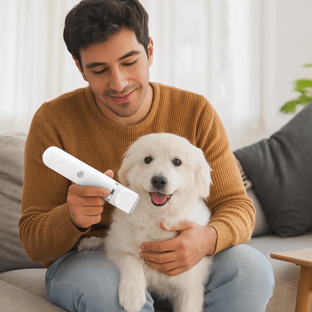 Usb Rechargeable 4 In 1 Electric Pet Hair Shaver With 4 Blades High Power Low Noise Dog Cat Hair Clipper Grooming Tool