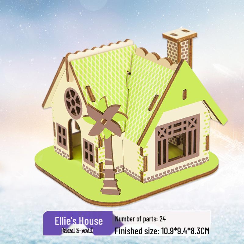 

3D деревянная головоломка-комплект для детей и взрослых - развивающая игрушка и подарок