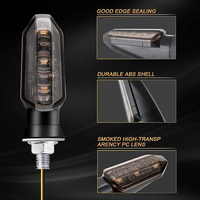 2/4 PCS 8mm Mini Motorcycle LED Turn Signal Lights Amber Flashing Light Blinker Turn Signal Lamp 12V Indicator Lamp Accessories