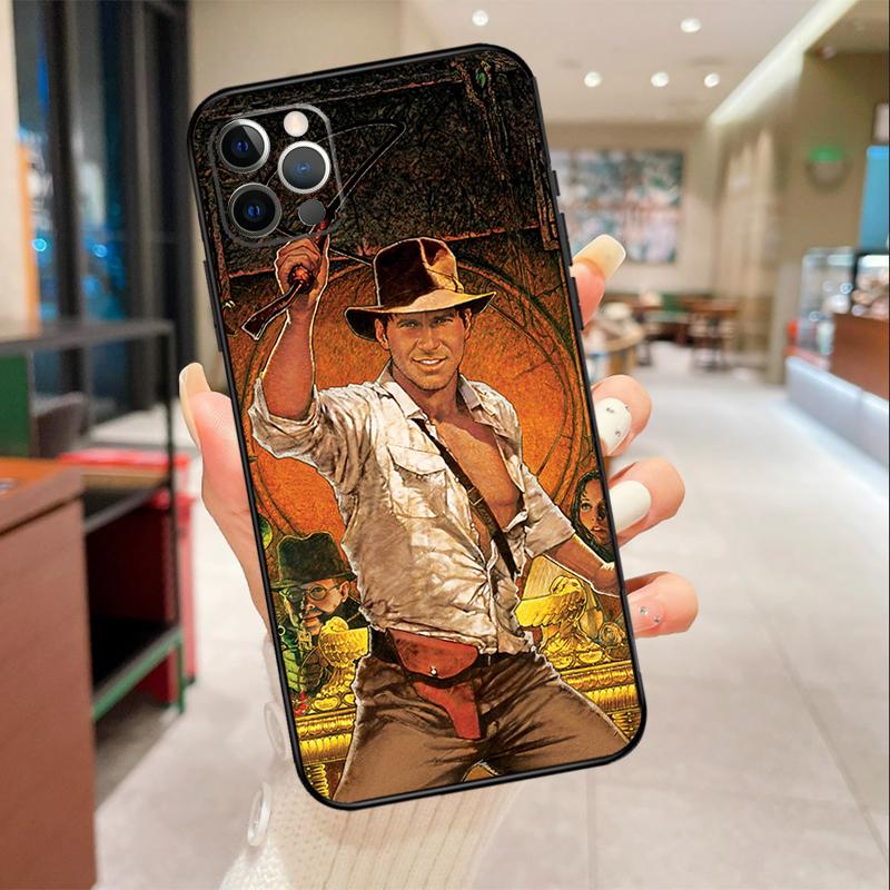 

Чехол для телефона Индиана Джонс 5 для iPhone 16 15 14 11 12 13 Pro Max 12 mini XR 15 16 Plus 16e Защитный чехол iPhone 13