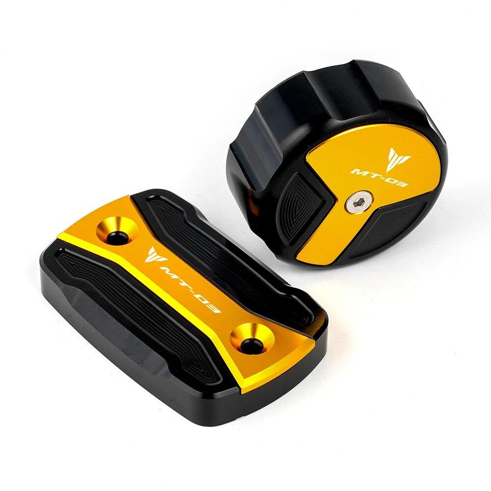 Motorcycle Accessories Front Rear Brake Fluid Reservoir Cap Cover For YAMAHA MT03 MT-03 Mt03 2015-   2018 2017 2016