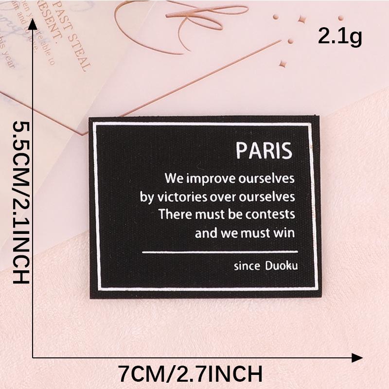 Hole Repair Sticker Accessories Offset Printing Flower Cloth Label Self-Adhesive Leather Jacket Down Jacket Patch Sticker English Letter Cloth Sticker