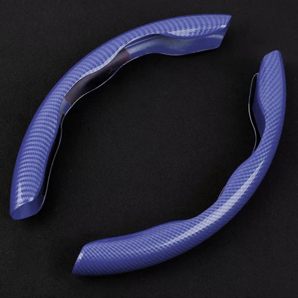 Carbon Fiber Steering Wheel Cover Ultra Thin Fit Wear Resistant Universal Steering Wheel Protector