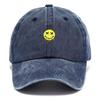 Personalisierbare Graffiti Smile Gewaschene Baumwoll-Baseballkappe Für Männer Frauen Stickerei Unisex Vintage Trucker Dad Hip Hop Urbaner Streetstyle Hut Streetwear