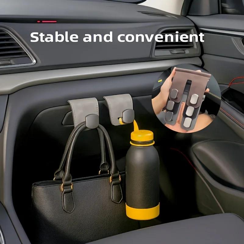 Metal Car Glove Box Hook, Fuzzy Plush Interior Hook, Front Seat Passenger Side Storage Hanger