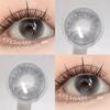 EYESHARE 1 Pair Natural Look Brown Contact Lenses Gray Lenses Eye Makeup Cosmetic Colored Softlens