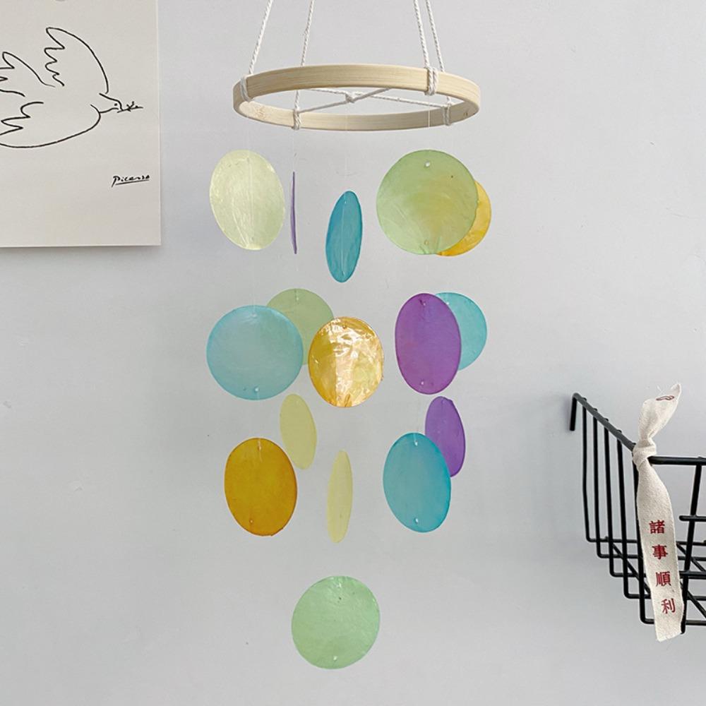 Přírodní mušle Mušle Zvonkohry S Jasnými Zvuky Lapače Snů Kreativní Mušlový Přívěsek Balkon