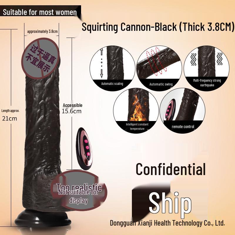 Realistic Telescopic Vibrating Dildo for Women - Adult Sex Toy