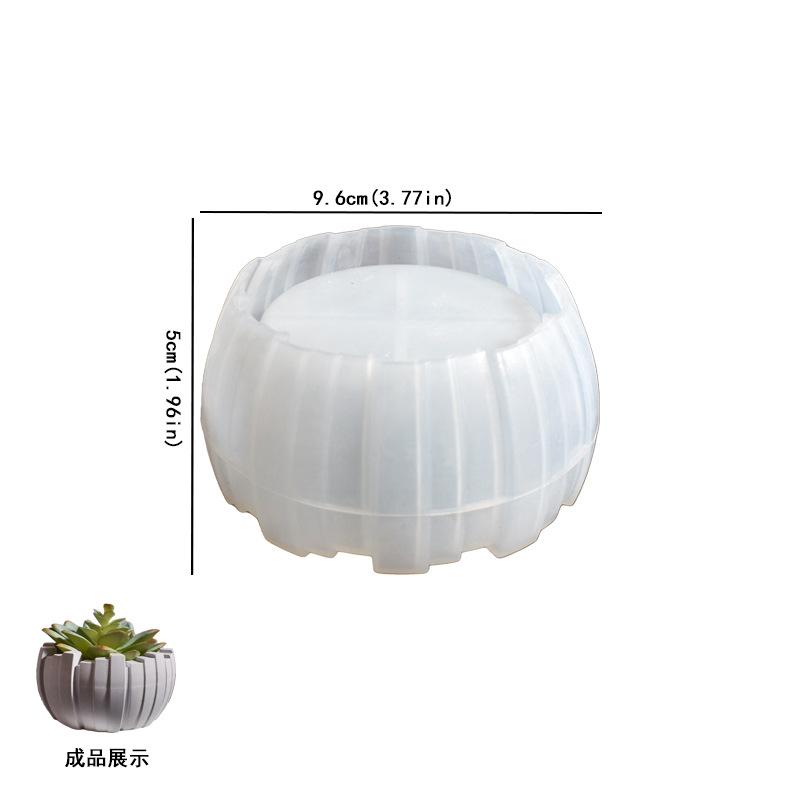 

Succulent Flower Pot Plaster Silicone Mold DIY Irregular Storage Bowl Cement Concrete Resin Molds Candle Container Ashtray Mould