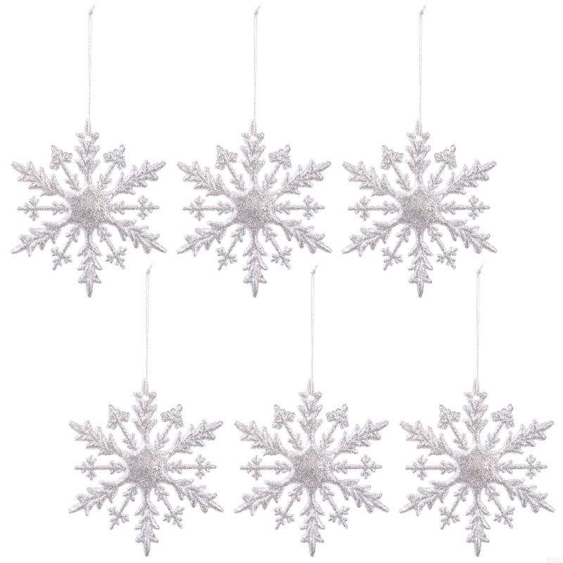 

Celebratory Ice Decorations Permanent PVC Suspended Ornamentation Set of 6 сірий колір