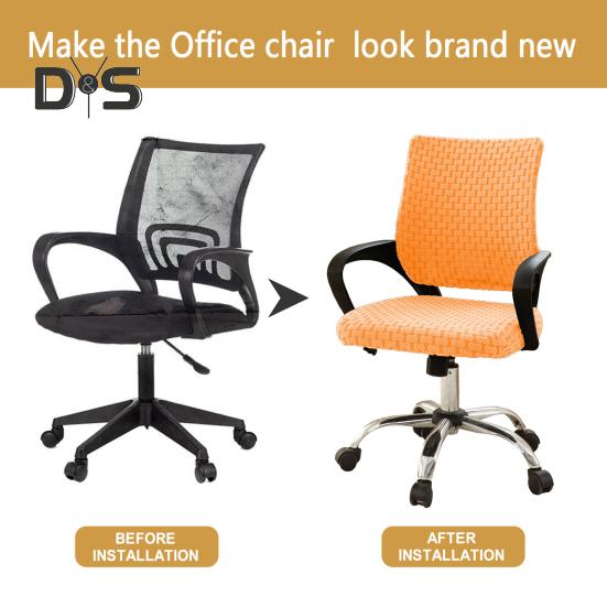 Computerstuhlbezug, geteilter, dehnbarer Bürostuhlbezug, universeller Schreibtischstuhlbezug, passgenauer Schonbezug für den Drehstuhl im Homeoffice