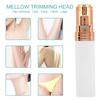 Portable USB Shaver Lipstick-Sized Women Mini Electric Hair Remover for Whole Body White