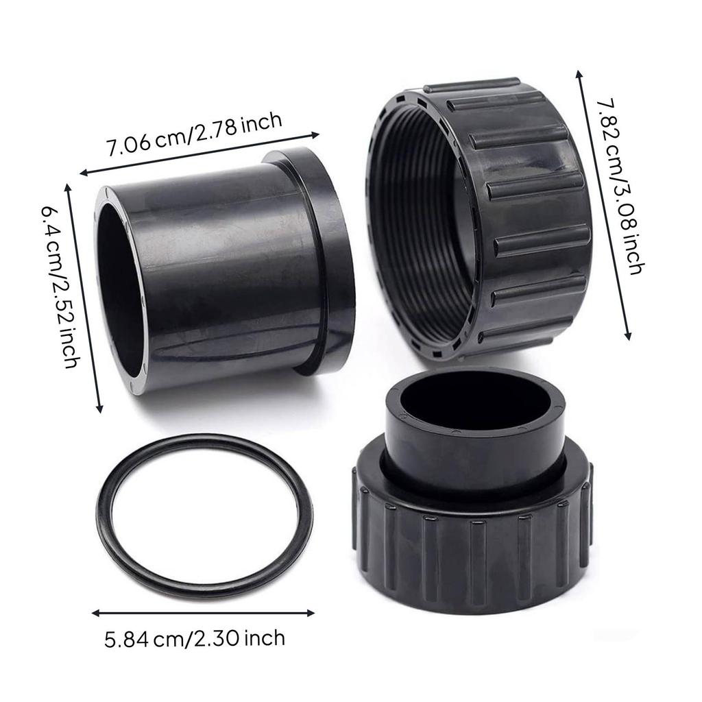 Pool Pump Union Heavy Duty Fitting Compatible Quick Connect Adapter for Spa