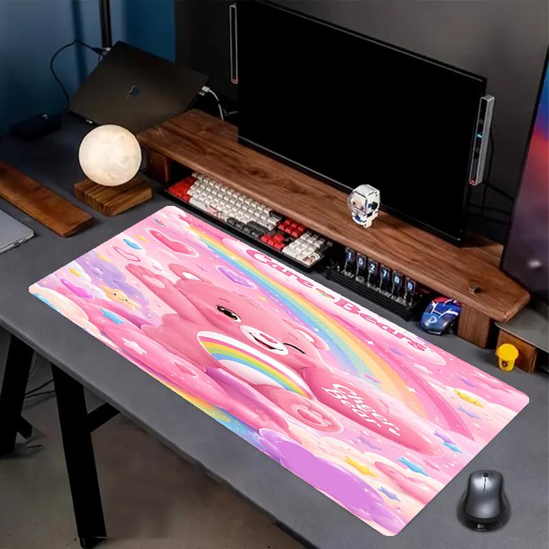 Bear Theme Mouse Pad, Non Slip Rubber Base, Multifunctional Office & Home Decor, Perfect for Workspace Personalization.