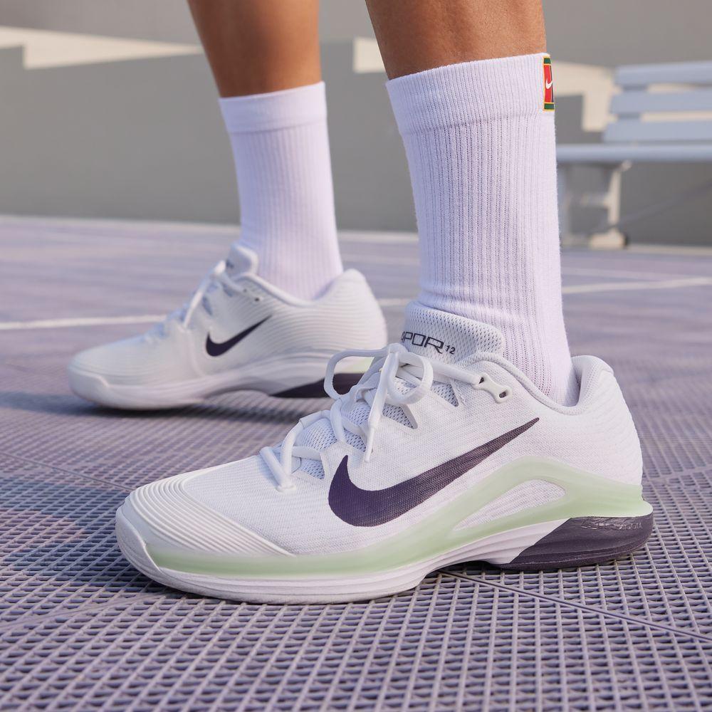 

Nike Court Air Zoom Vapor 12 HC White Volt Dark Raisin 42