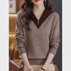 2025 Autumn/Winter Slim Lapel Knit Outerwear: Age-Reducing Western Fashion
