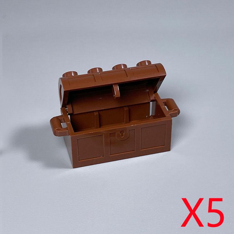 MOC City Scene Building Blocks Food Accessories Vegetable Fruit Shopping Cart Wine Bottle Toy