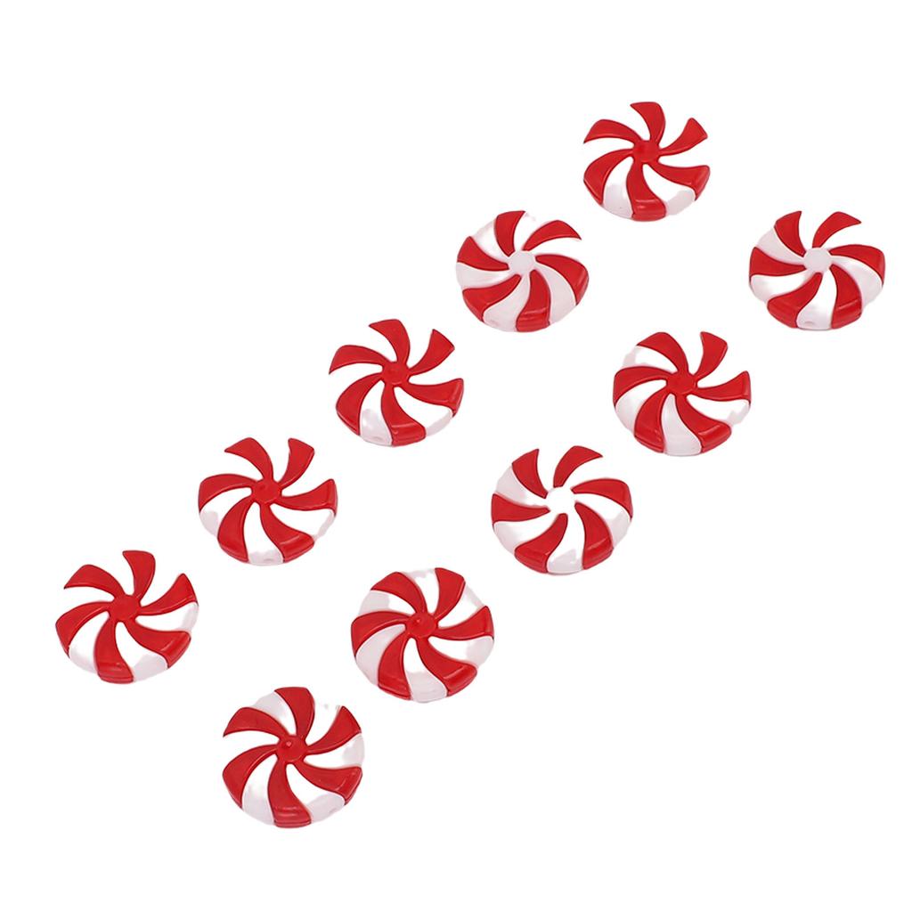 50 Pcs Xmas Candy Decoration Cute Exquisite Plastic Candy Hanging Ornament for Tree Window Decor