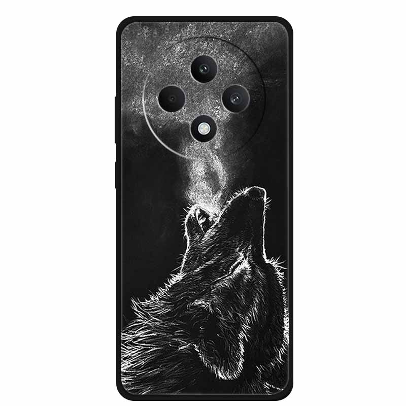 Soft Silicone Cover For Oppo Reno12 F 5G Case 12 F 4G Cartoon TPU Wolf Lion Phone Case For Oppo Reno12 FS Back Covers Capa Coque