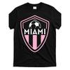Europäische Größen Herren Grafik-T-Shirt-miami Fußballtrikot Original-Abzeichen T-Shirt Original-Abzeichen, Heißes Schwarzes T-Shirt, Bequemes Sportler-T-Shirt