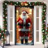 Živý Santa Claus Otvor Dvere Banner 2025 Vianočný Poťah na Dvere Podšívky na Vianočné Dvere Vianočná Vonkajšia Záhradná Dekorácia novinka