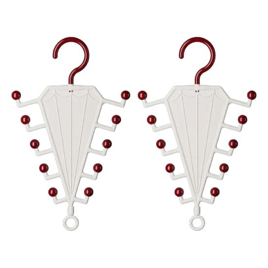 V Shaped Double-Sided Closet Organizer with 360° Rotating Space Saving