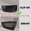 Gloss Black Rear View Mirror Cover Cap For Jeep Grand Cherokee Dodge Durango 2pc
