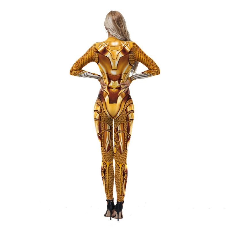 Autumn Supply Women's Tight One-Piece Clothing Mechanical Armor Digital Printing Party Play Clothing