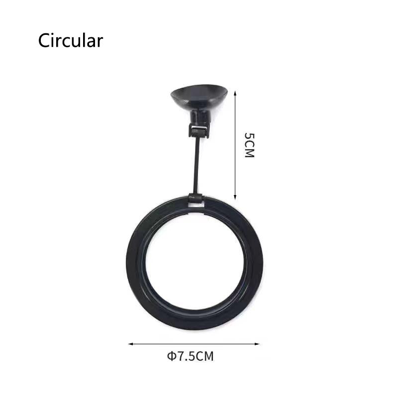 Square Fish Feeding Circle Aquarium Feeding Ring Fish Tank Station Floating Food Tray Feeder Aquarium Accessory with Suction Cup