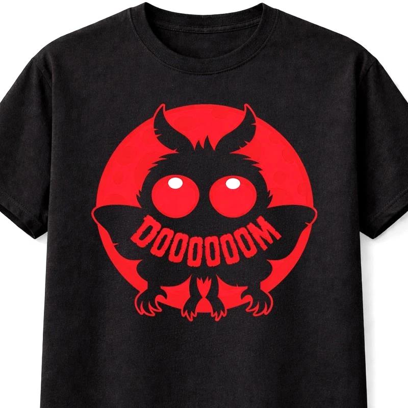 MothUnisex Doom TShirt Cryptid Horror Cute Gothic Graphic Unisex S5XL S