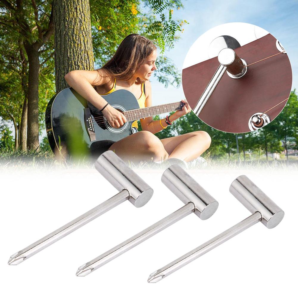 Metal Hex Wrench Adjustment Tool for Guitar Musical Instrument Accessory 7MM 8MM 6.35MM Silver