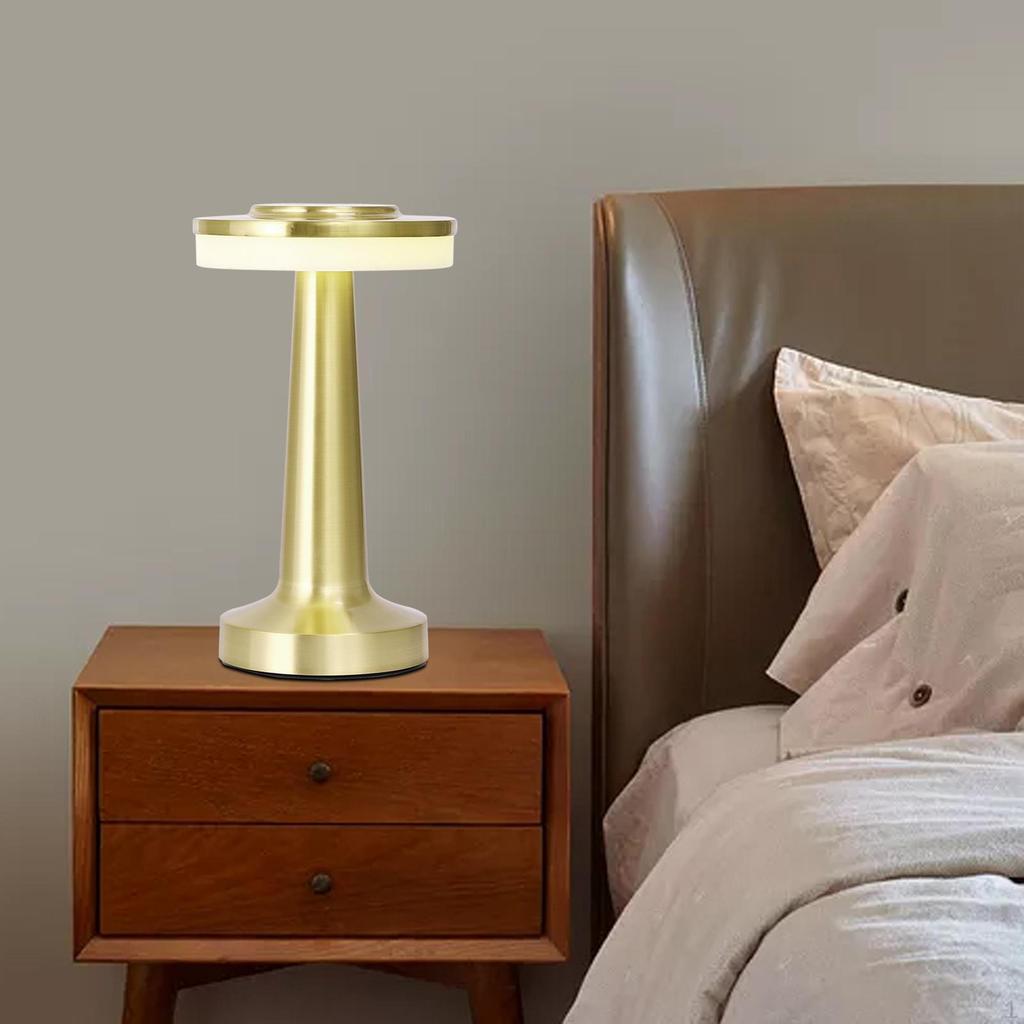 Lamp Portable Dimmable 3 Level Brightness Color Changing Bedside Desk USB Table for