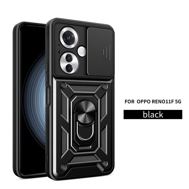 Coque de protection antichoc pour OPPO Reno11F 5G, étui coulissant pour objectif d'appareil photo, coque arrière pour OPPO Reno11F 5G