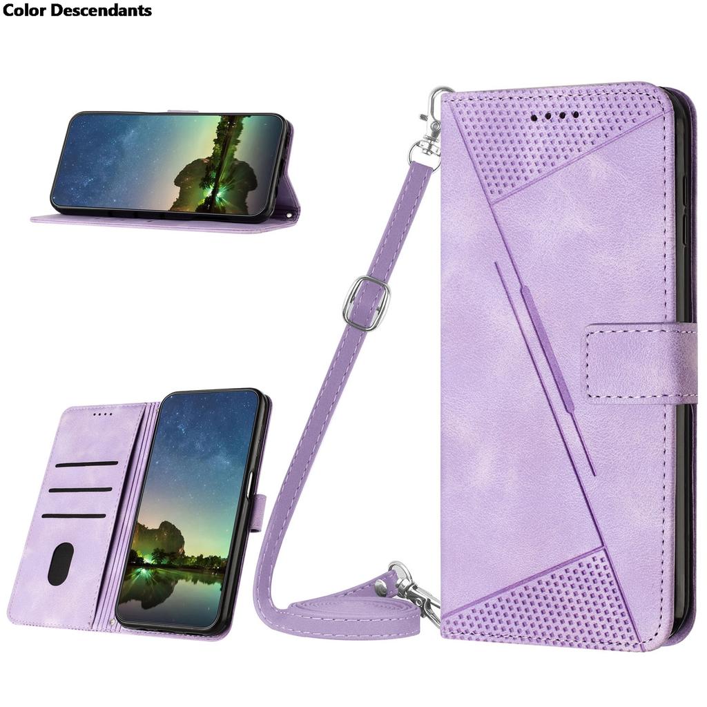 Crossbody Wallet Magnetic Flip With Card Slot Leather Case For Samsung Galaxy A5 A6 A7 A8 J4 J6 Plus 2018