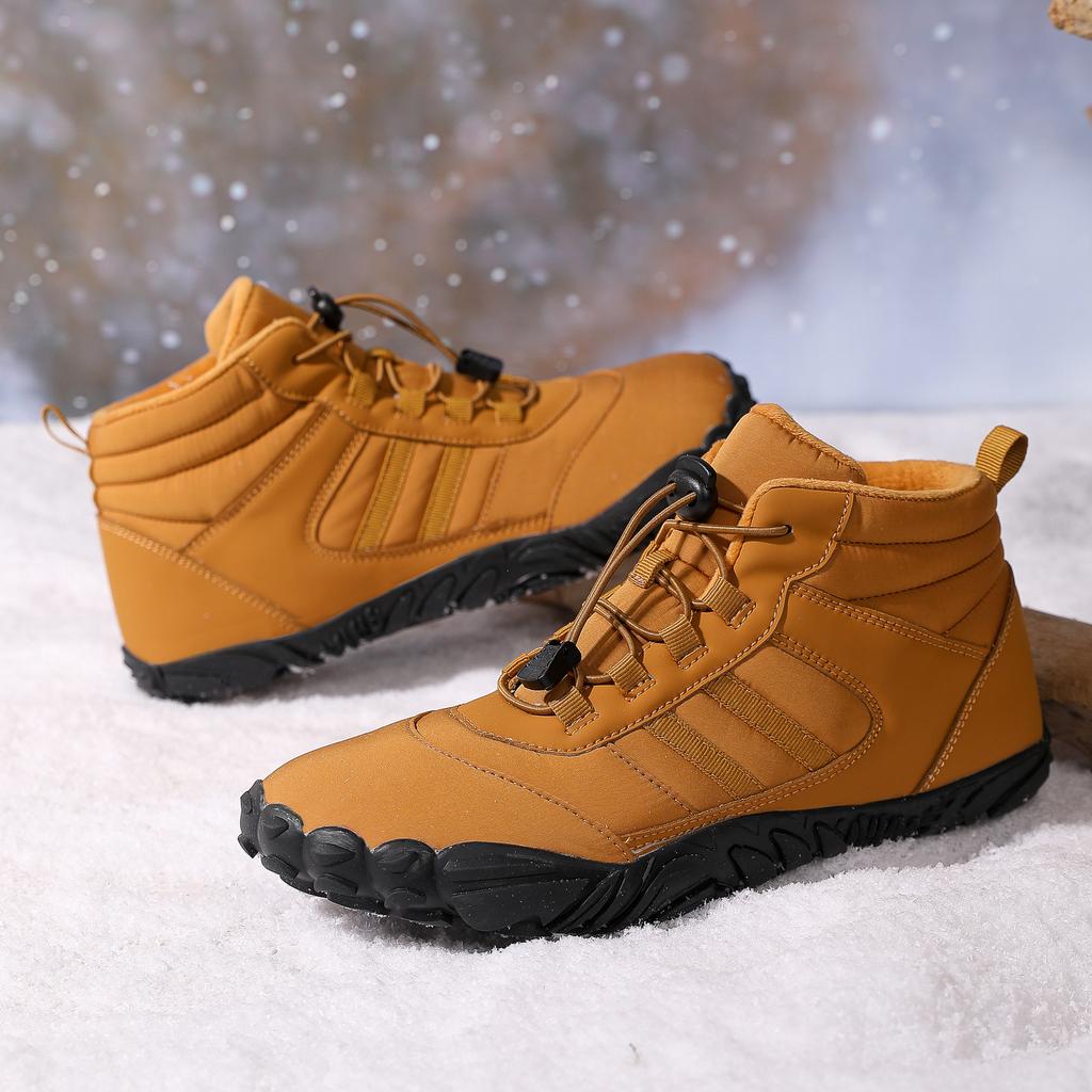 Winter Samt Fünf-Finger Schneestiefel für professionelle Wärme und Komfort, lässige Baumwollschuhe für Paare