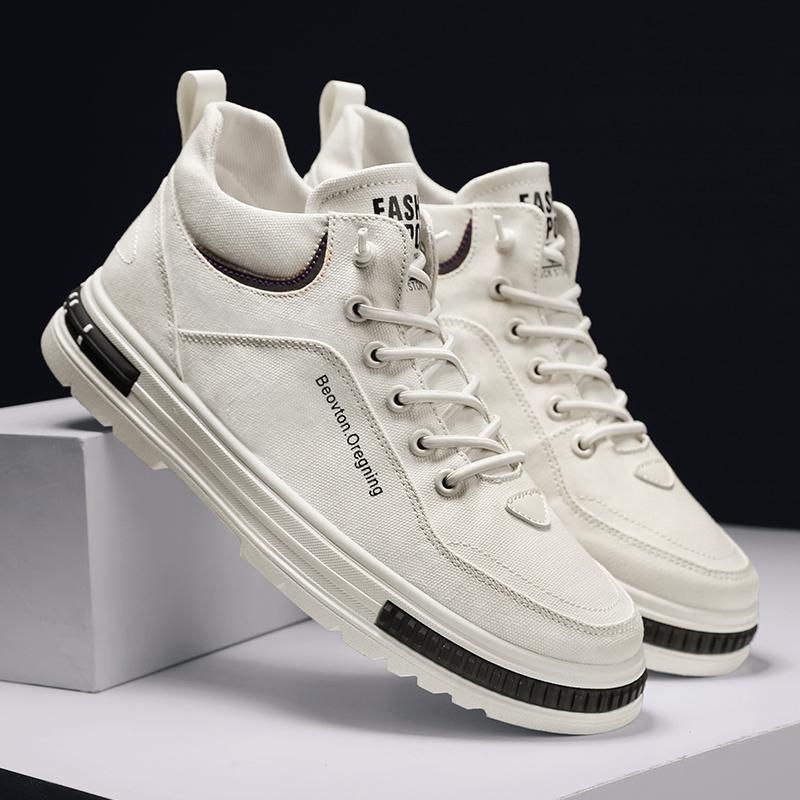 Spring Autumn 2024 Men's Work Shoes Design Platform Casual Shoes For Men Sneakers Luxury Brands Short Ankle Boots Men
