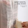 Large Capacity Sock Storage Bag Mesh Pocket Closet Organizer Grocery Bag Holder  Bedroom Storage
