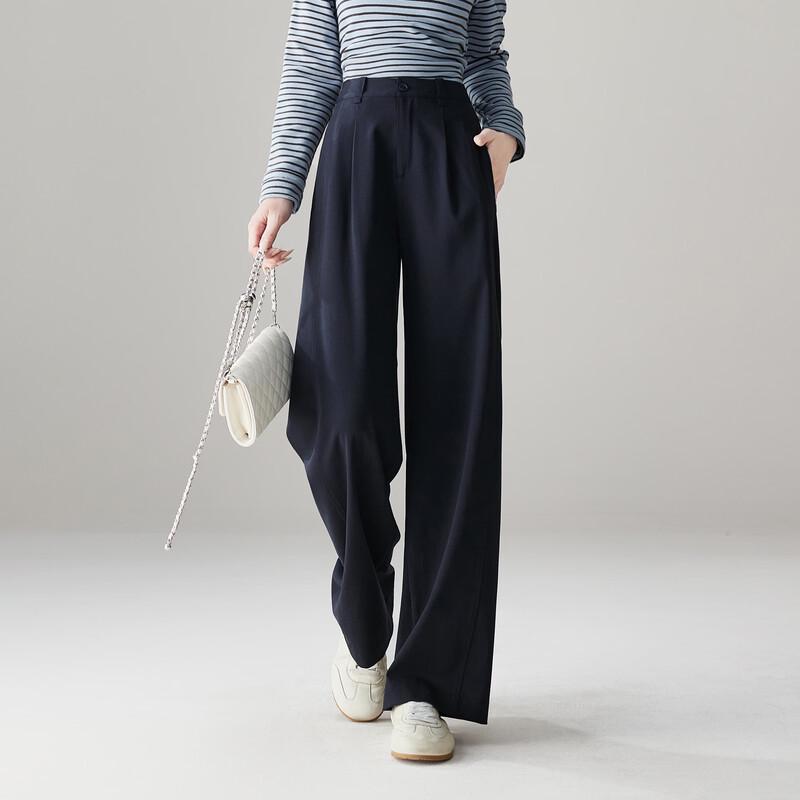 SOFSIL Women s High-Waisted Flowy Wide-Leg Trousers 30/XXL