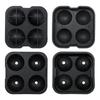 6-Ball Ice Cube Tray & Mold: Quick-Freeze Spherical Ice Maker with Easy Demolding Lid and Funnel