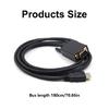 Directional Cord Adapter Cord High Speed Cable to Connect Computer Laptop PC 15pin to VGA Cable
