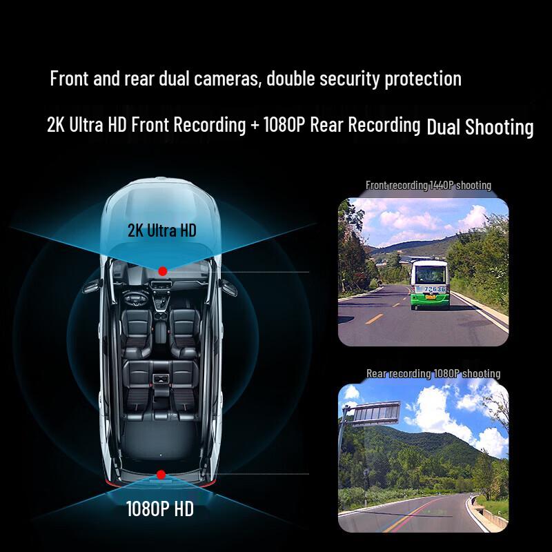 HIKVISION K5 2K Dual Dash Cam (CN version)